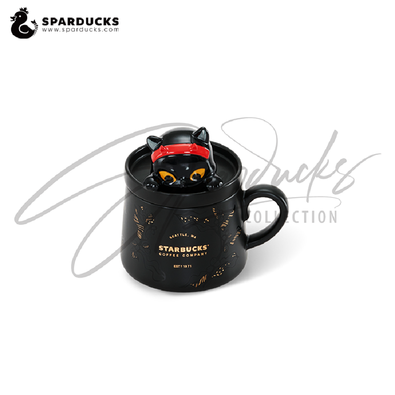 13oz Halloween Black Cat Mug