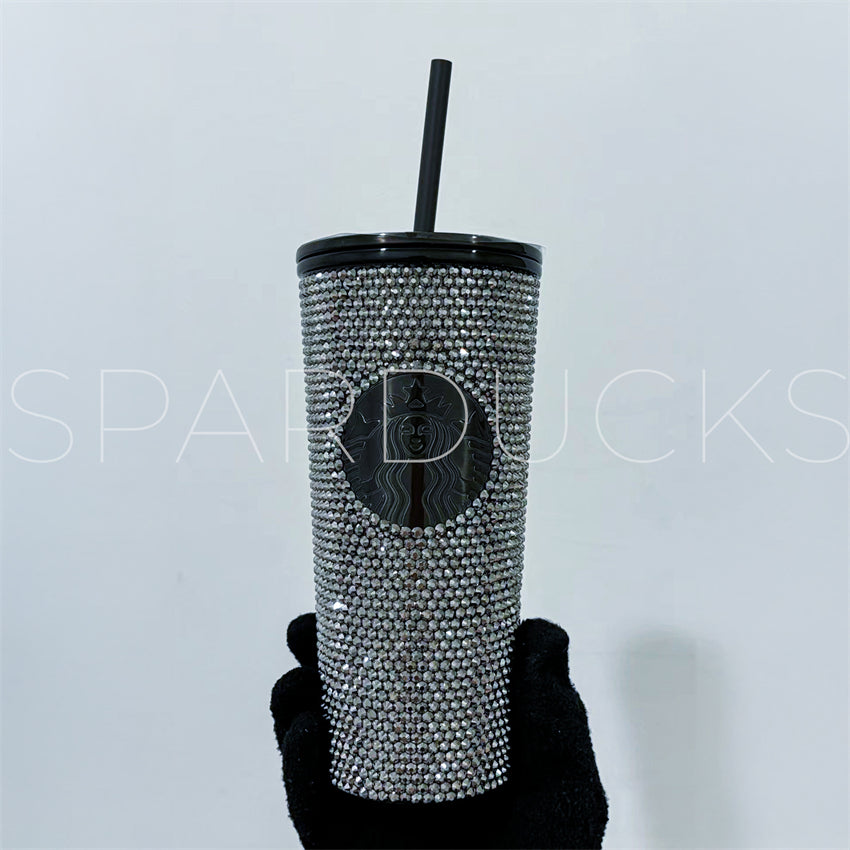 16oz Taiwan Black Rhinestone Tumbler