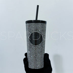 16oz Black Rhinestone Tumbler - INHAND