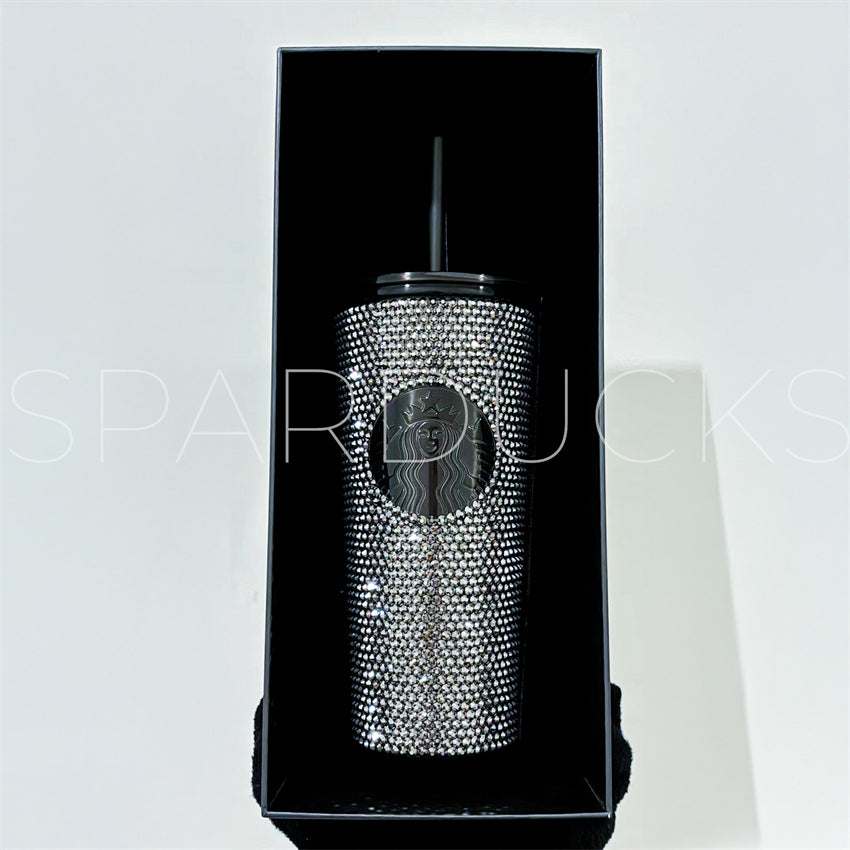 16oz Black Rhinestone Tumbler - INHAND