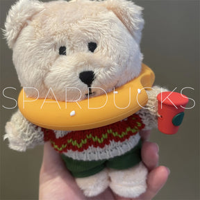 China X'mas Plush Bear Ornament Keychian