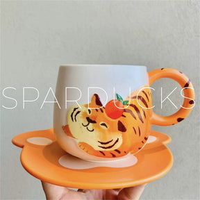 12oz Year Of The Tiger Mug + Plate Set