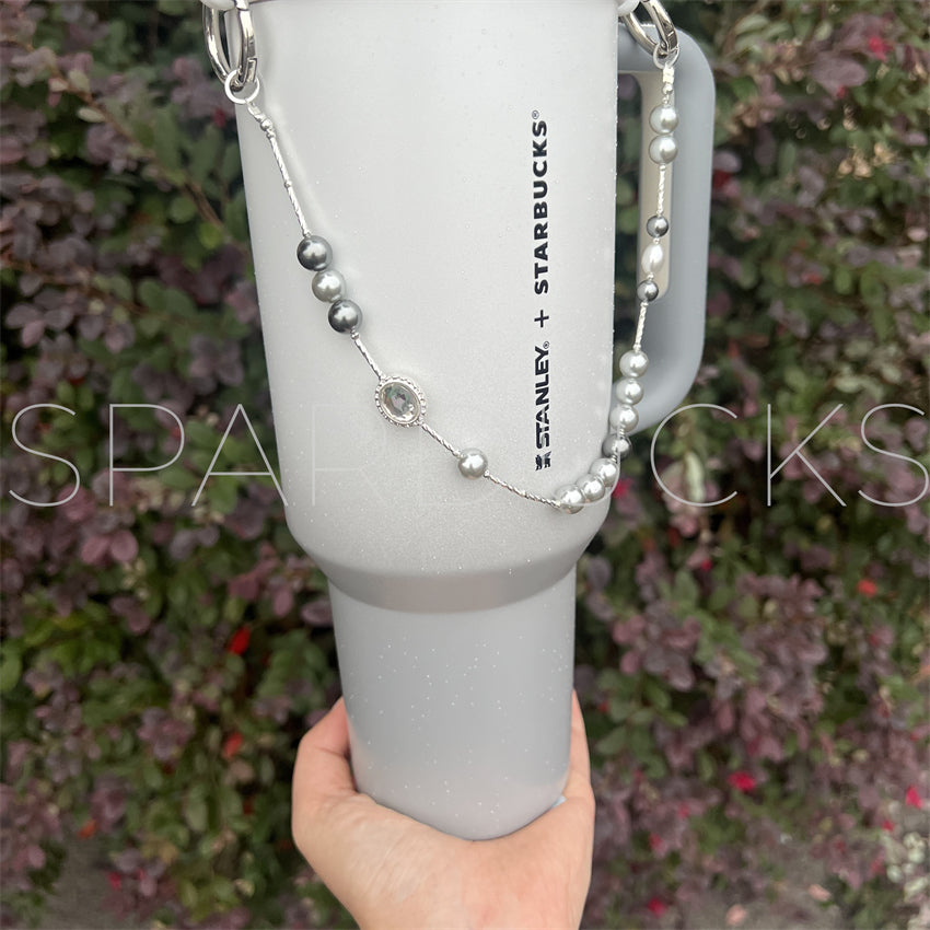 Stanley Aesthetics - Dark Pearl Beaded Charm