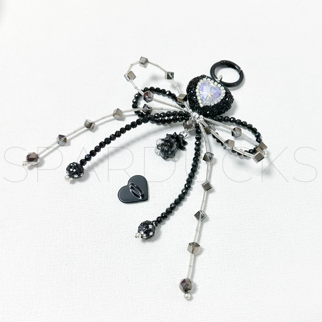 Tumbler Charm - Black Heart