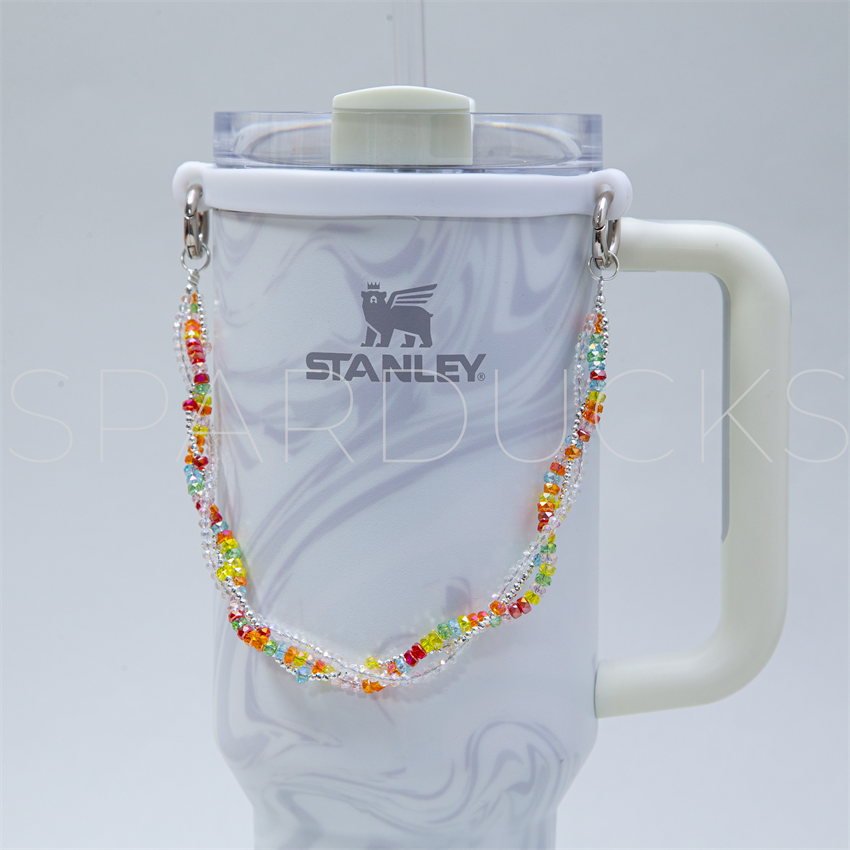 Stanley Aesthetics - Rainbow Crystal Beaded Charm