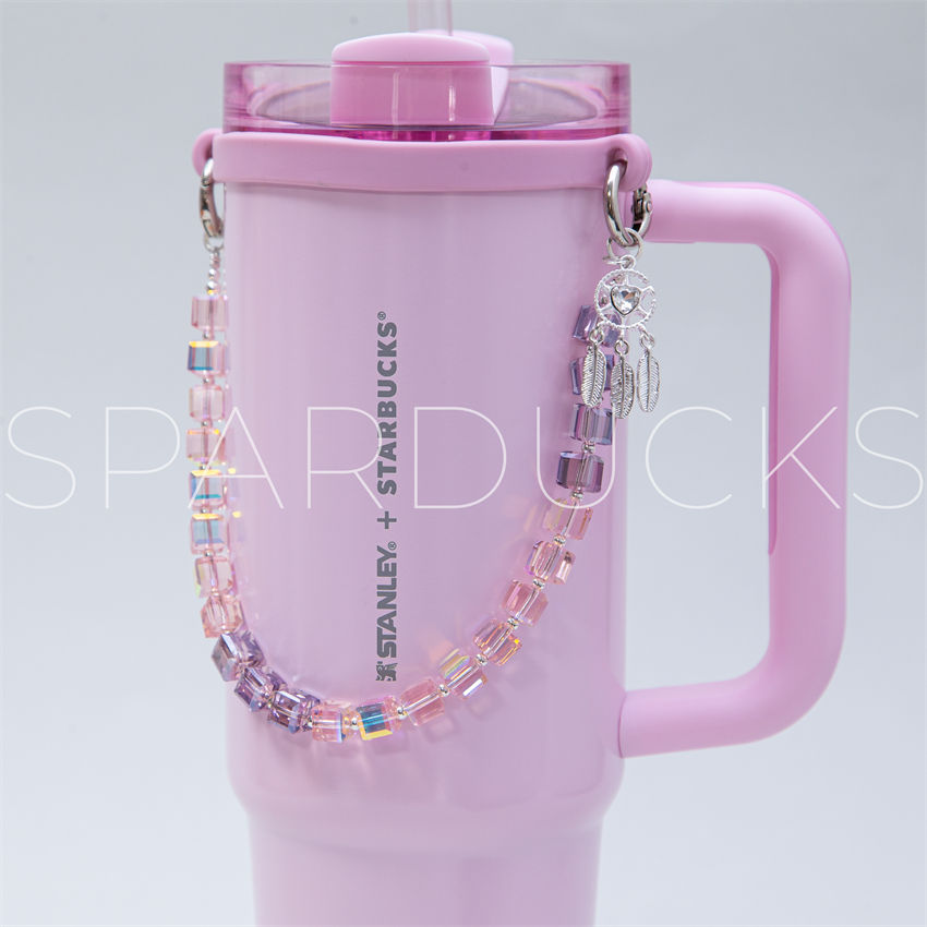 Stanley Aesthetics - Pink Crystal Chain