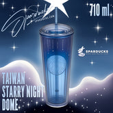 24oz Taiwan Starry Night Plastic Dome