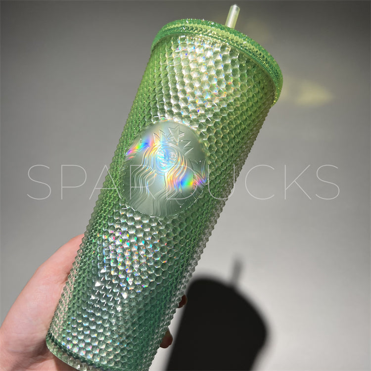 24oz China Green Apple Studded Cup