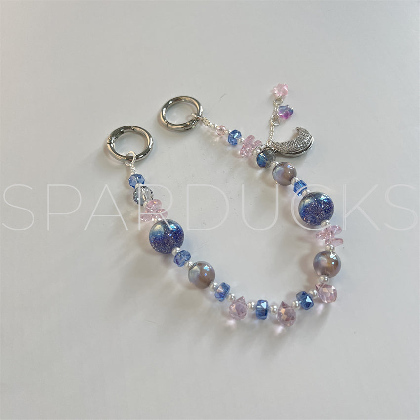 Stanley Aesthetics - Blue Pink Crystal Chain