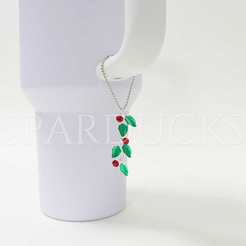 Handle Charm - Poinsettia