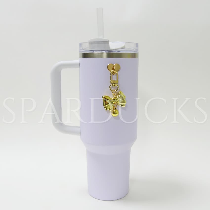 Tumbler Charm - Gold Bows