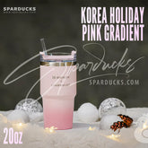 20oz Korea Holiday Pink Gradient Stanley Cup 2024