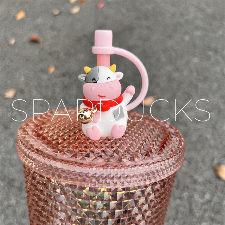 24oz China Coral Pink Studded Tumbler