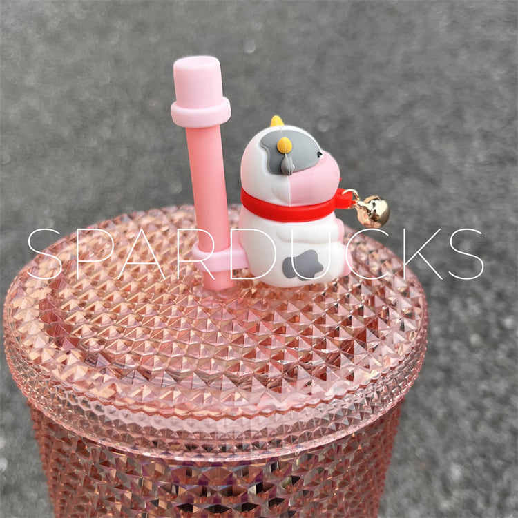 Starbucks CORAL pink outlet studded tumbler CHINA