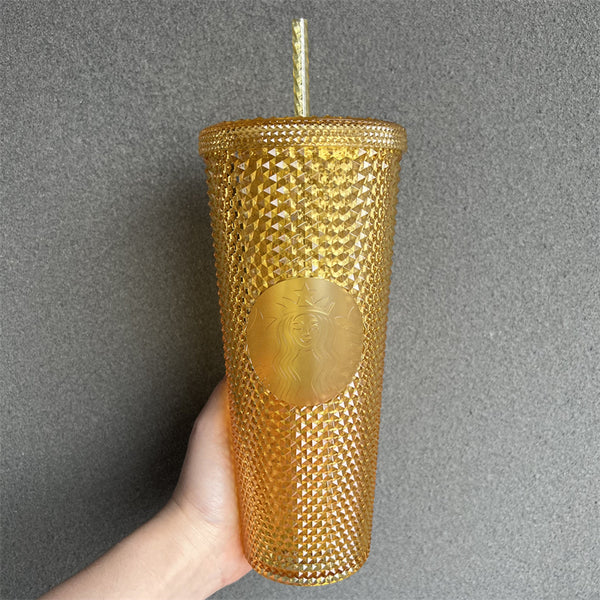 24oz Thailand Rose Gold Bling Studded Cold Cup – SPARDUCKS