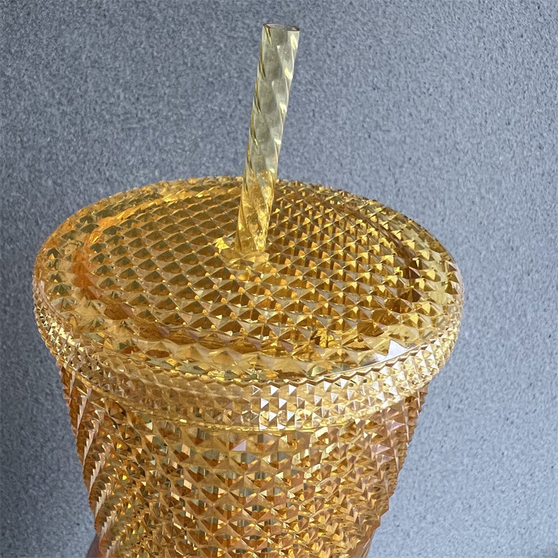 24oz Taiwan 24th Bling Gold Studded Cup