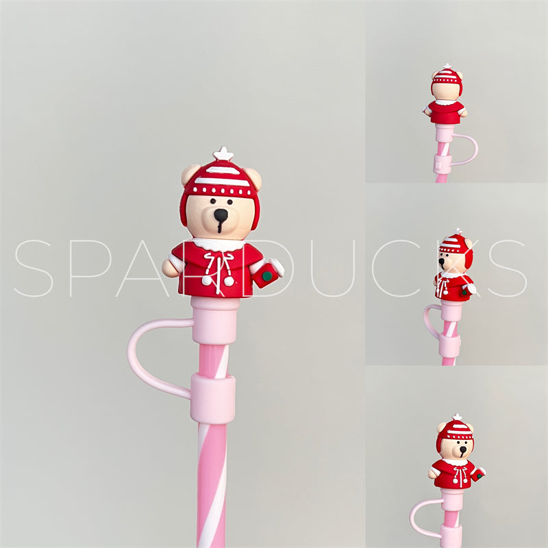 7mm Cute Straw Topper *Red Cup