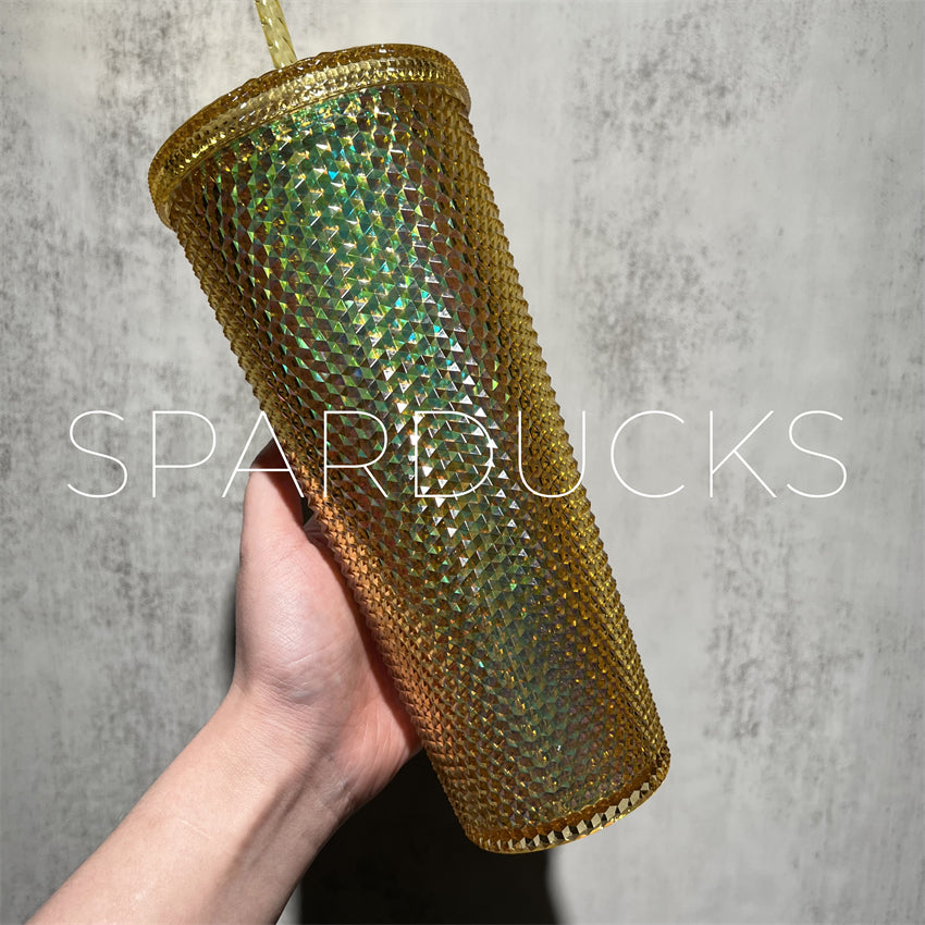 24oz Singapore Twinkel Gold Studded Cup