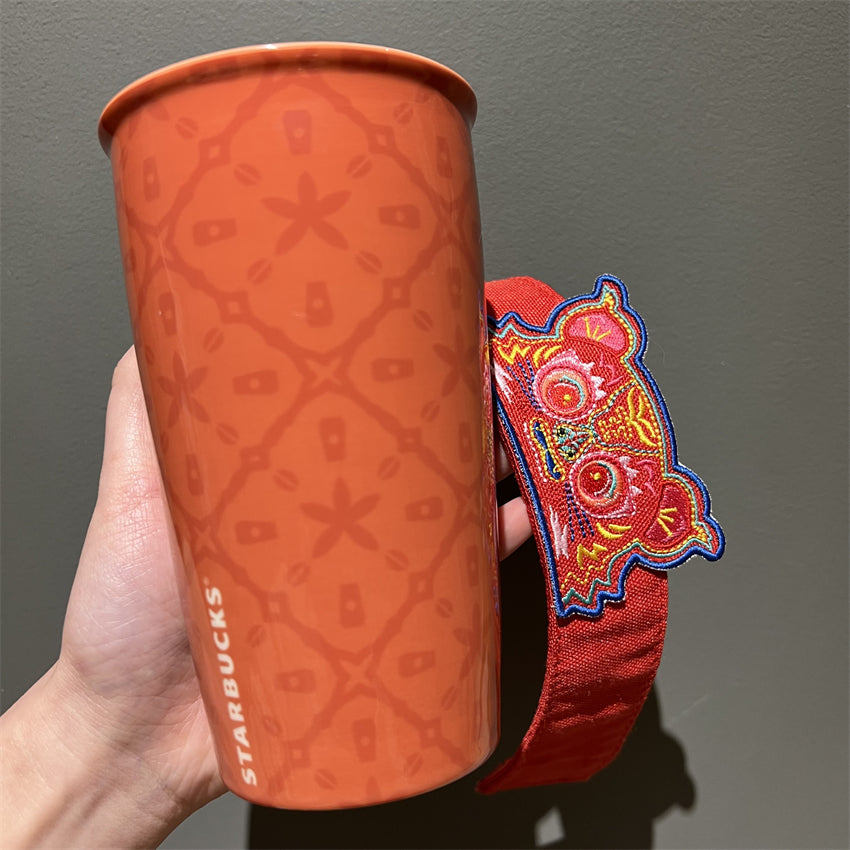 12oz China Double Wall Ceramic Tumbler