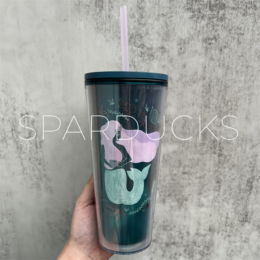 16oz Taiwan Mermaid Plastic Cold Cup