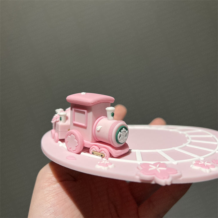 China Pink Sakura Train Coaster