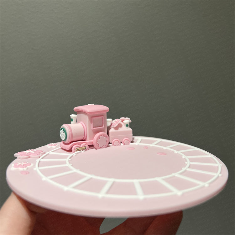 China Pink Sakura Train Coaster