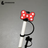 7mm Cute Straw Topper *Red Bow