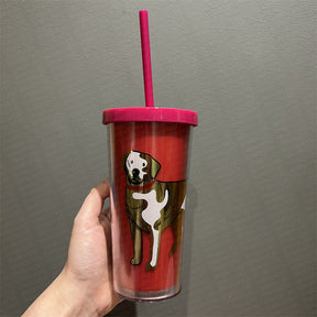 12oz 2018 Year of Dog Red Plastic Cold Cup
