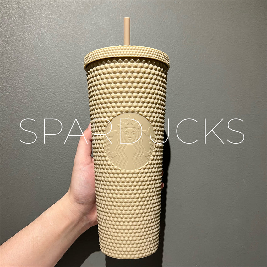 Starbucks China Pale Yellow Butter Studded Tumbler Cup