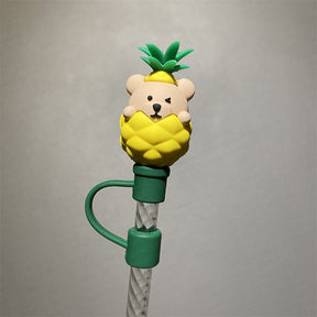 Cute Straw Topper *Pineapple Bear