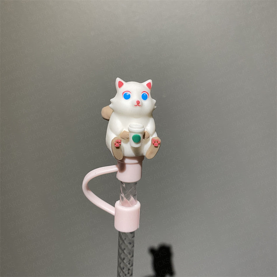 7mm Cute Straw Topper *Meow