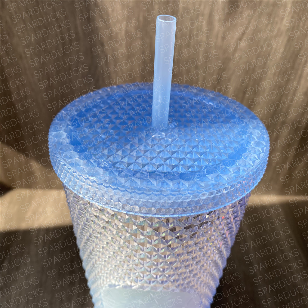 20oz China Unicorn Blue Gradient Glass Cup – SPARDUCKS