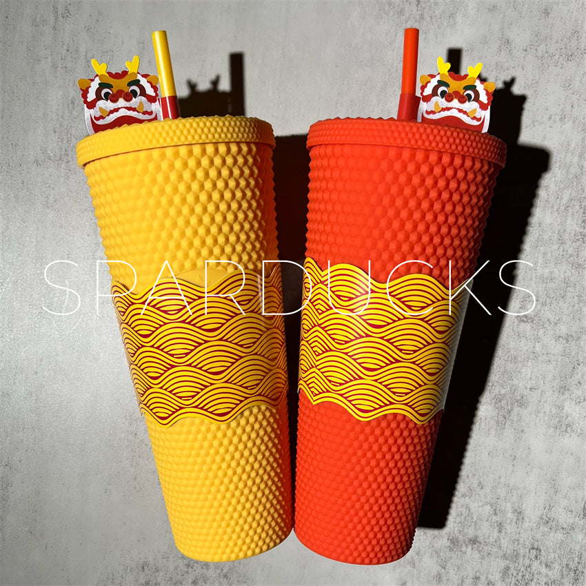 A Pair Of Indonesia New Year Studded Cups