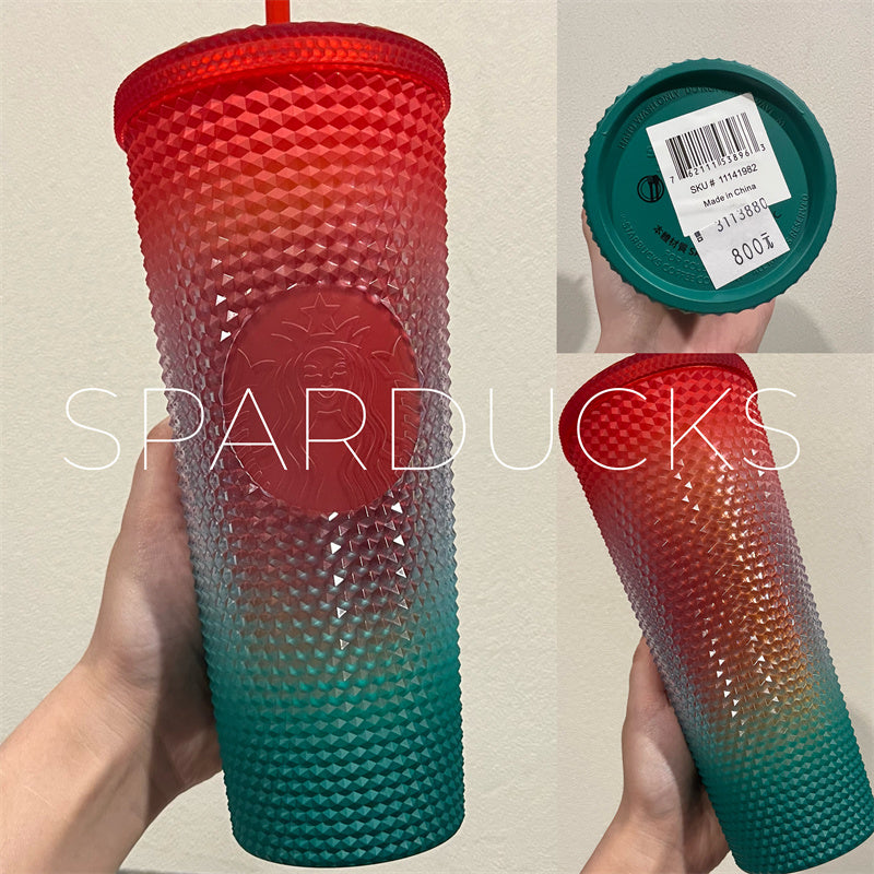 24oz Taiwan Summer Ombre Studded Cold Cup