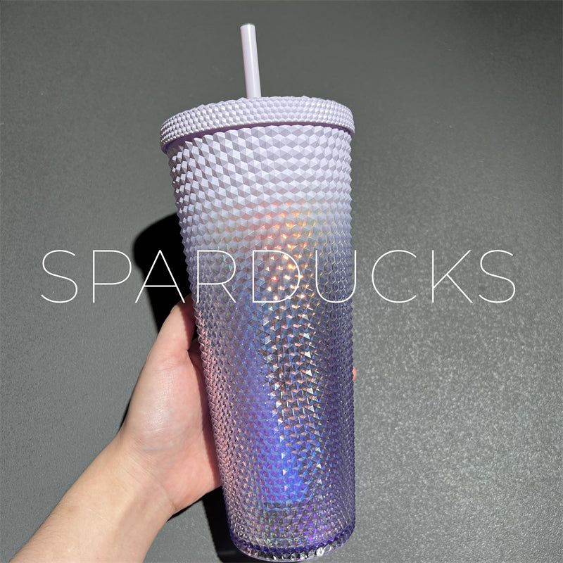 Starbucks 591ml/20oz Gradient Purple Jewelled Straw Cup