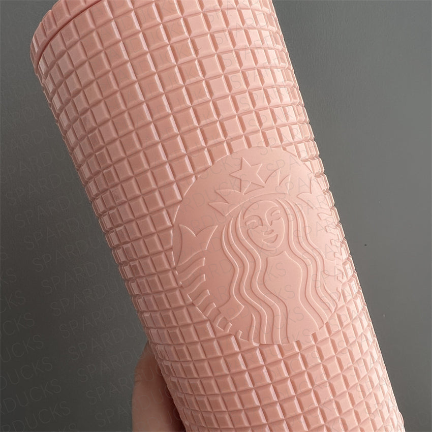 24oz Thailand Coral Lieber Grid Cold Cup