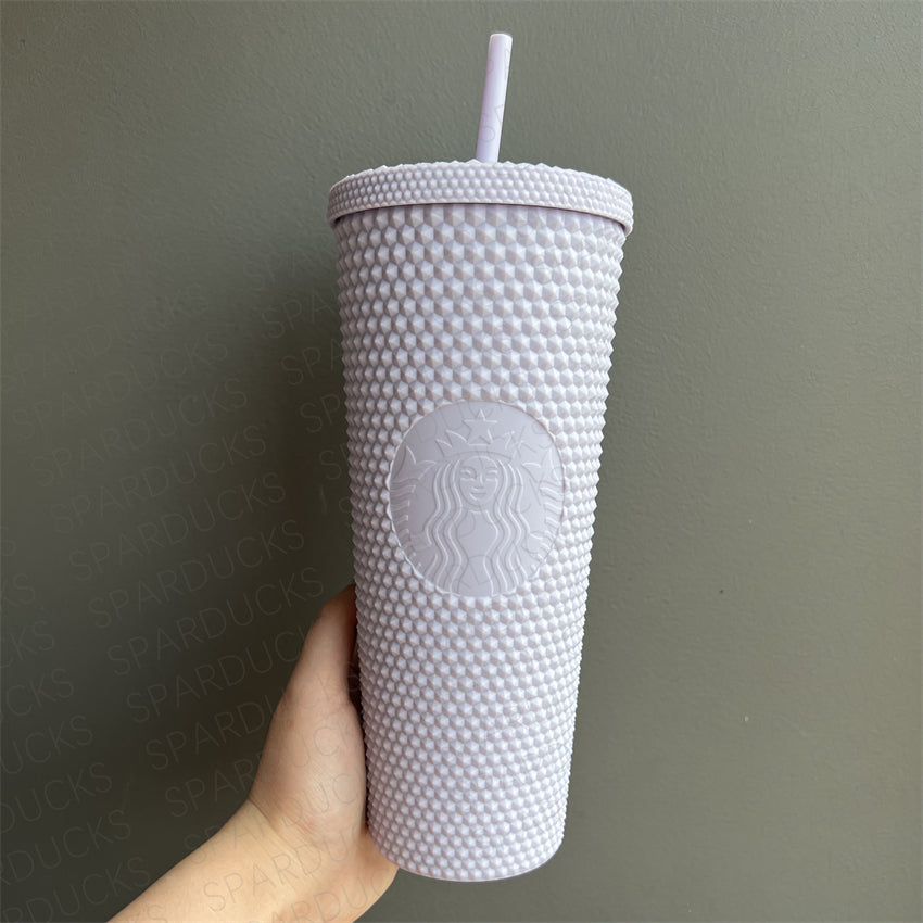 24oz Taiwan Matte Purple Studded Cold Cup