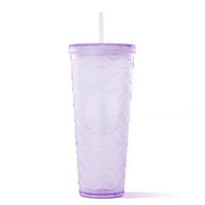 24oz China Jelly Purple Scales Cold Cup
