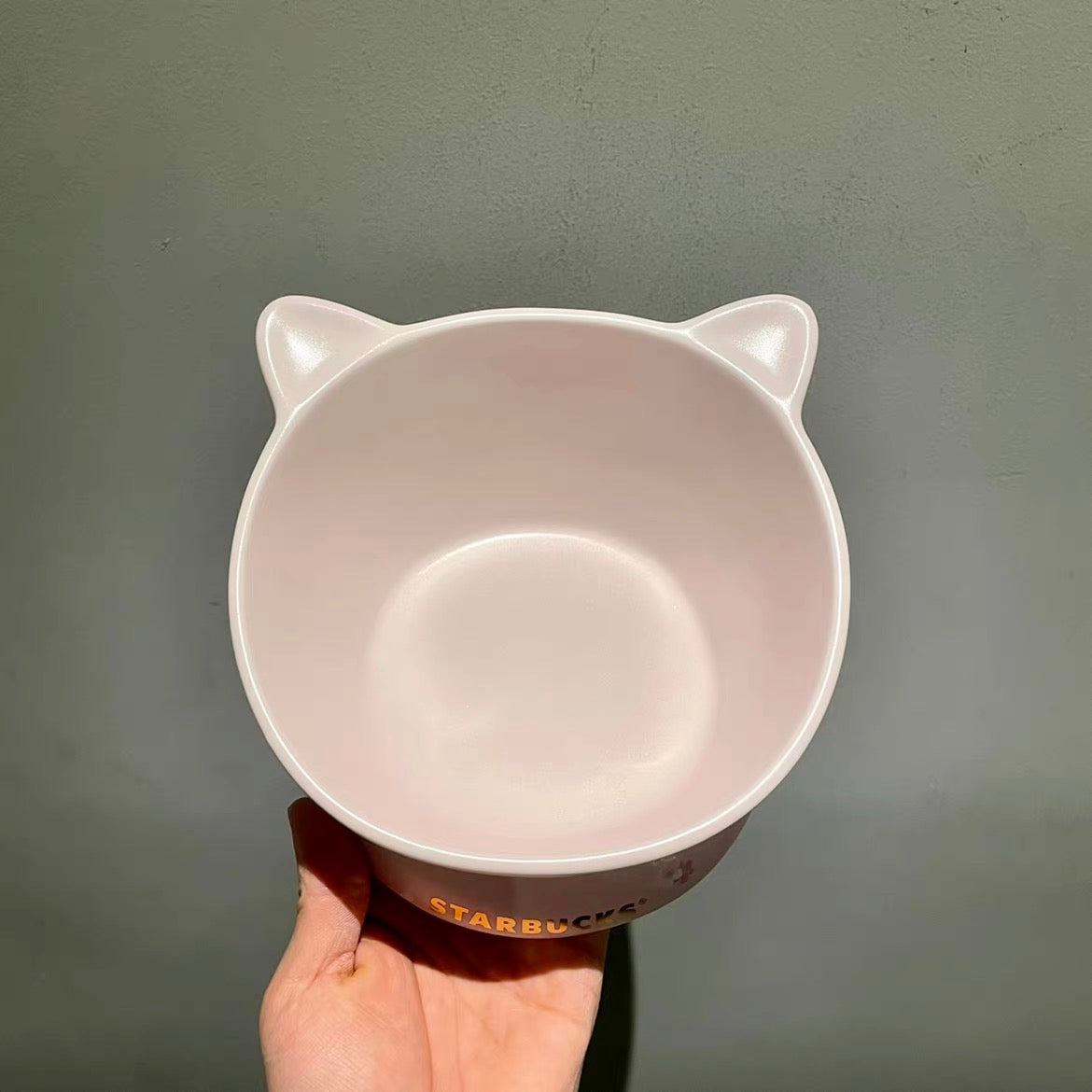 16oz China Pink Sakura Ceramic Pet Bowl