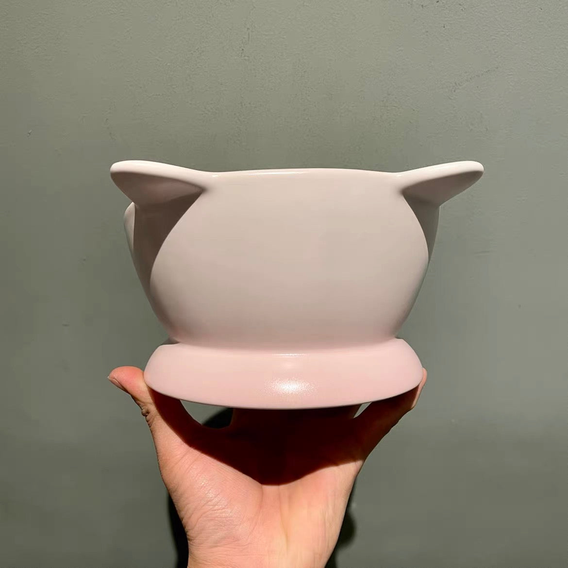 16oz China Pink Sakura Ceramic Pet Bowl