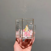 14oz China Glass Cup Bird with Sakura