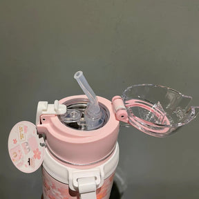 18oz China Pink Sakura Vacuum with 2 Lid