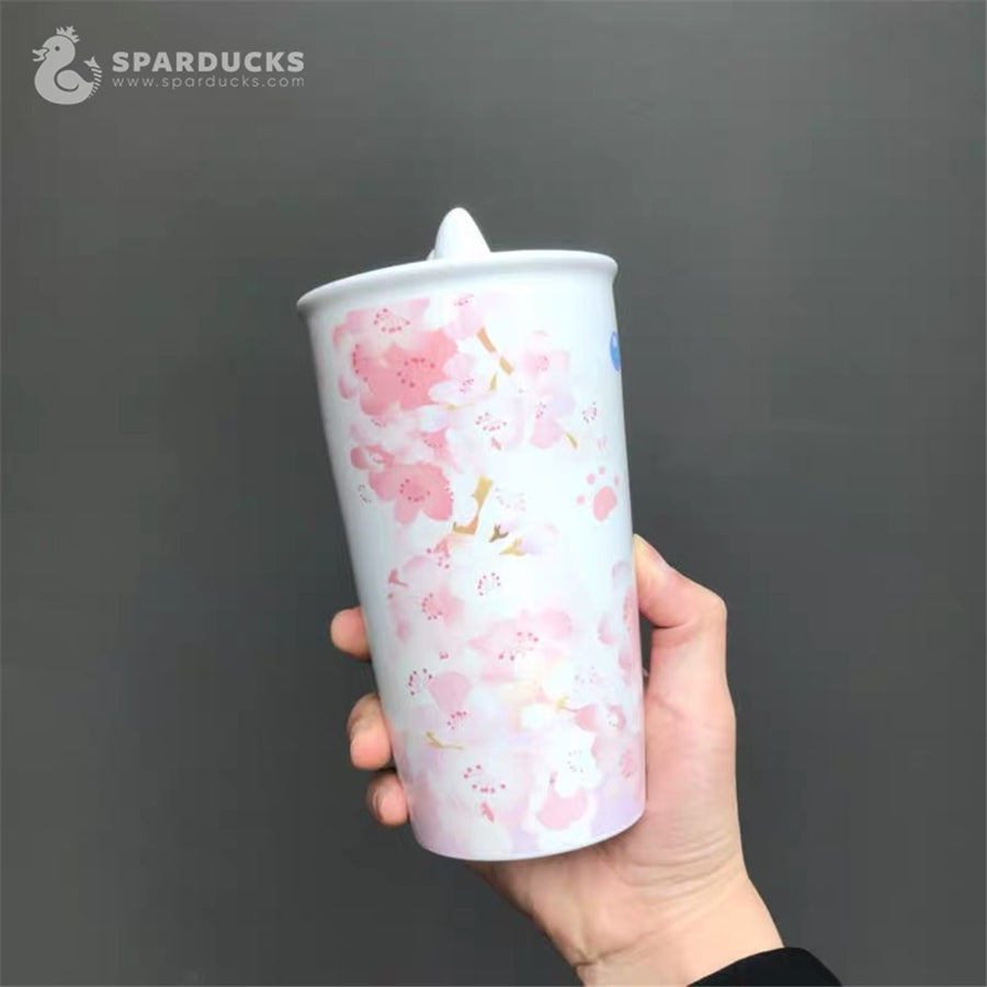 12oz China Sakura Kitten Double Wall Ceramic