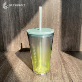 16oz Grande China Yellow Gradient Plastic Cup