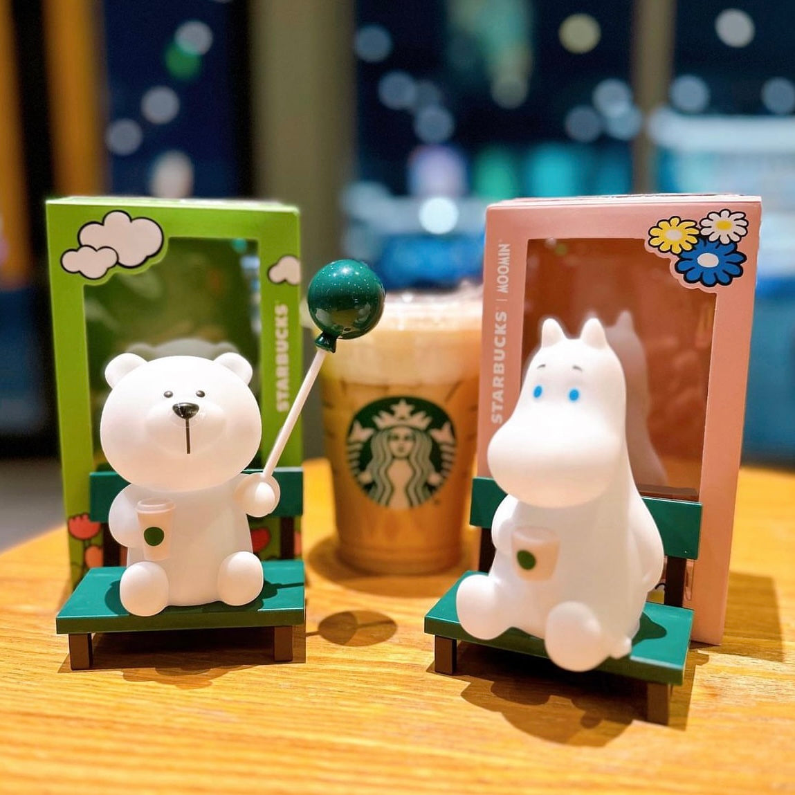 Moomin Bear and Hippo Display Toys Set