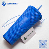 24oz China Klein Blue Studded Cold Cup