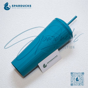 24oz China Matte Blue-green Dome Cold Cup