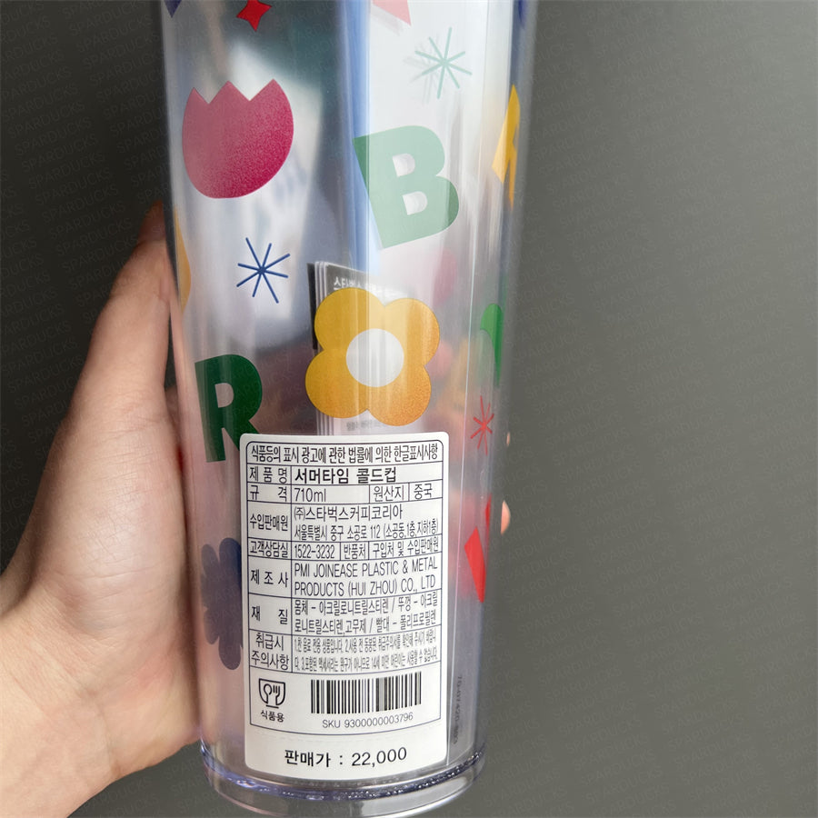 24oz Korea 2022 Summer Plastic Cold Cup