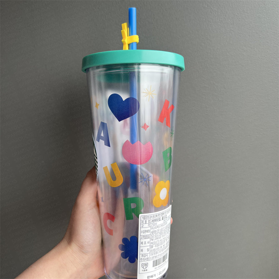 24oz Korea 2022 Summer Plastic Cold Cup