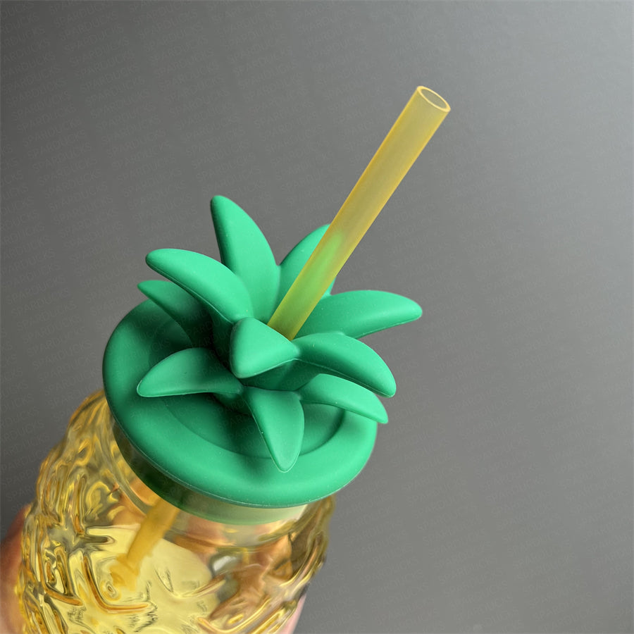 20oz China 2021 Pineapple Glass with Straw